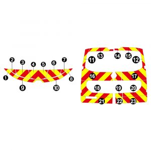 Alternative view of Kit Jaune-Rouge Total – RENAULT Kangoo à 2 Portes (2021)